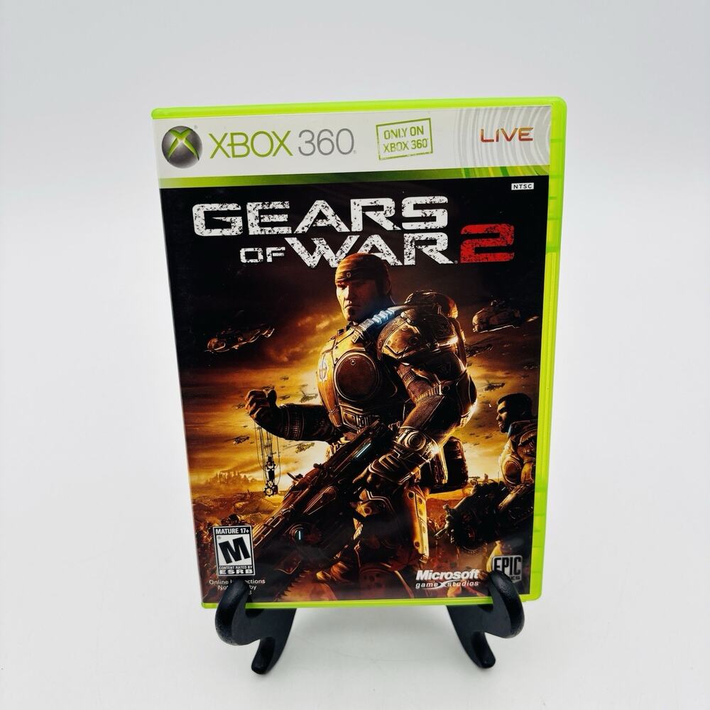 Gears of War 2 (Microsoft Xbox 360, 2008) Complete W/ Manual Tested Works CIB VG